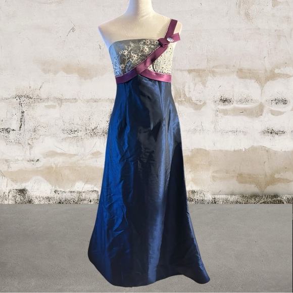 Edgar SN Diego Dresses & Skirts - Edgar SN Diego Blue One Shoulder Sleeveless Gown